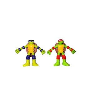 Play-Doh TMNT Donatello Raphael Ninja Turtle Action Figures Lot Toy Accessories